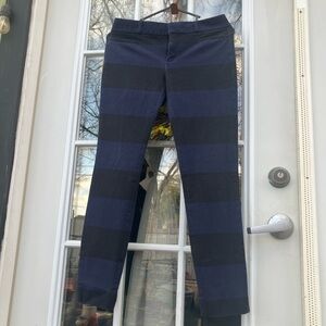 Banana Republic Navy and Black Striped Women’s Jeans